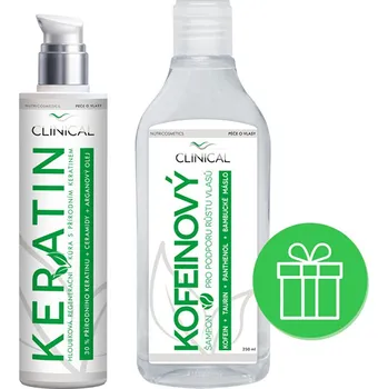 Vlasová regenerace Keratin kúra 100 ml + kofeinový šampon Clinical - 250 ml