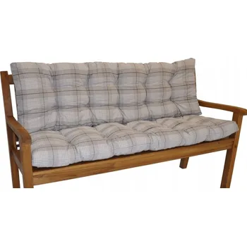 Podsedák Polstr na zahradní lavičku 120 cm - látka Antik kostka