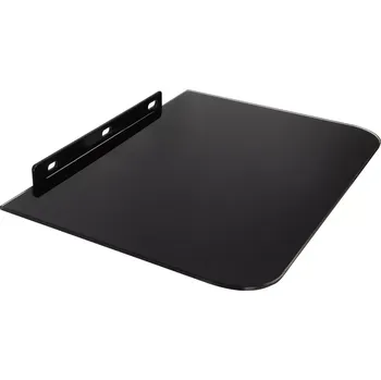 police jednoduchá nástěnná skleněná police MACLEAN MC-738, nosnost 10 kg