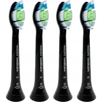 Elektrický zubní kartáček Náhradní Hlavice k zubním kartáčkům Philips W Optimal White HX6064/11 standardní černé 4 ks