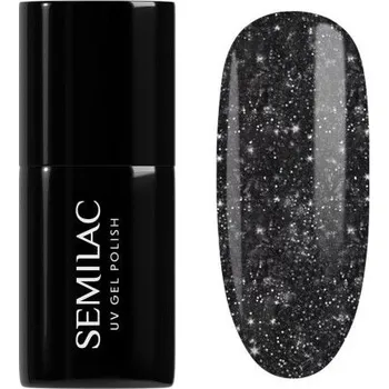 Lak na nehty Semilac - gel lak 394 Sparkling Midnight Date 7 ml