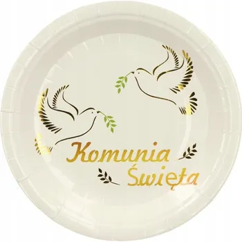 Talíř PAPÍROVÉ TALÍŘKY K PRVNÍMU SVATÉMU PŘIJÍMÁNÍ SVATÉ PŘIJÍMÁNÍ SVATÉ PŘIJÍMÁNÍ (22 CM) 6 KS
