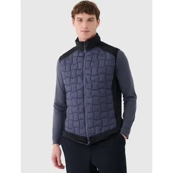 Pánská péřová trekingová vesta s výplní Primaloft Black 4F 4FWSS25TVJAM177-22S pánské XL