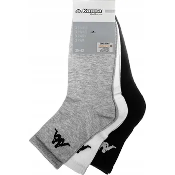 Pánské ponožky Ponožky KAPPA dámské pánské PONOŽKY 3-BALENÍ 3 páry OEKO-TEX 35-38
