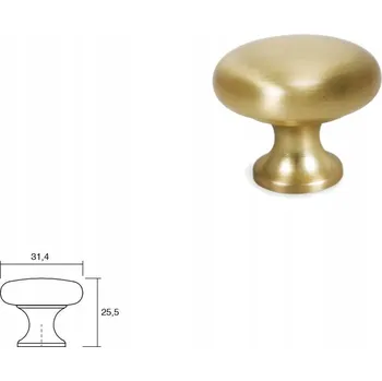 Nábytkové kování Nábytková úchytka knopka VIEFE 0393 DUKE mosaz