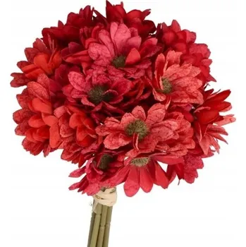 umělá květina UMĚLÉ KVĚTY KYTICE CHRYZANTÉM HUSTÁ VELKÁ JAKO ŽIVÁ DEKORACE DO VÁZY