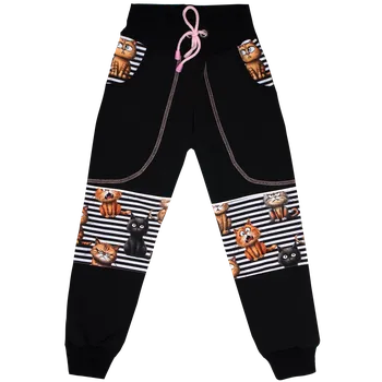 Chlapecké kalhoty Softshellové kalhoty s fleecem - Kočky - skladem Velikost: 134