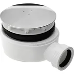 POLYSAN Vaničkový sifon, průměr 90mm, DN40, extra nízký, krytka nerez lesk