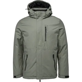 Pánská zimní bunda Lotto HOFER L Tmavě zelená, Šedá