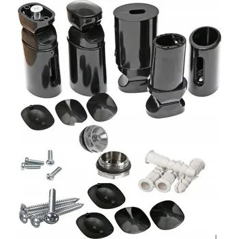 Radiátor Montážní sada/závěsy pro koupelnový žebříkový radiátor ELIPSA ČERNÁ!