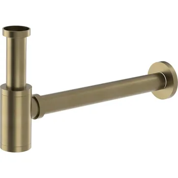 Sifon SAPHO Umyvadlový sifon 5/4&quot;, odpad 32mm, kulatý, zlato mat SI51G