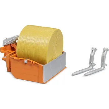BRUDER 02353 Nakládací box na traktor set s vidlemi a balíkem slámy | 31