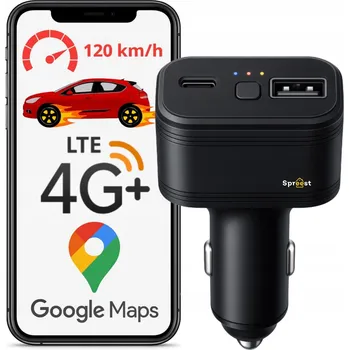 Lokátor GPS GSM 4G LOKÁTOR DO ZAPALOVAČE AUTA BEZ ABONEMENTU