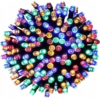 Vánoční dekorace VÁNOČNÍ OSVĚTLENÍ NA STROMEČEK LED 180 KS 12M BAREVNÉ 8 EFEKTŮ PRO VENKOVNÍ I VNITŘNÍ POUŽITÍ