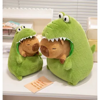 plyšák PLYŠÁK 2V1 DINOSAURUS A KAPYBARA ROZTOMILÝ DUET 32 CM