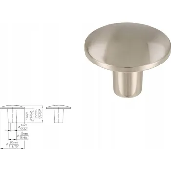 Nábytková úchytka SIRO 2087F-30ZN21 vzhled nerezové oceli