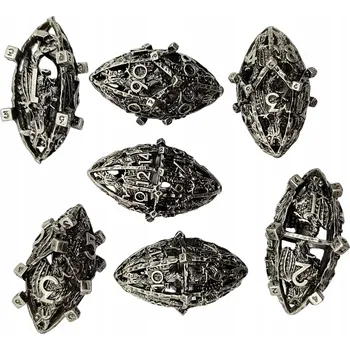 Příslušenství k deskovým hrám DRAČÍ VEJCE SADA 7 KOVOVÝCH KOSTEK RPG