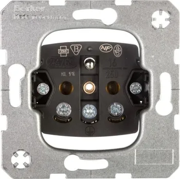 Elektrická zásuvka Berker stříbrná nástěnná Elektrická Zásuvka