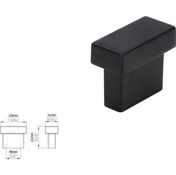 Nábytkové kování Nábytková úchytka SIRO 1595-29PB12 černá matná