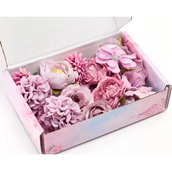 Obraz Umělé květy hlavičky fialové 20 ks pro dekoraci domu/svateb/obchodů/jiné