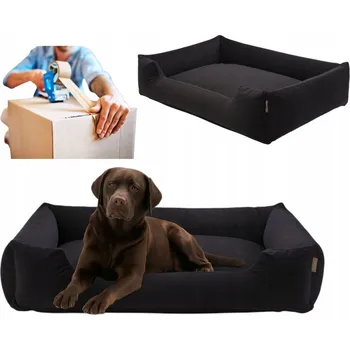 Pelíšek pro psa Pelíšek BIANKA XXL 100/75 pohovka matrace, černá barva