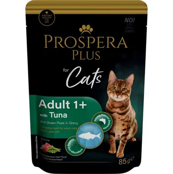 Krmivo pro kočku KRMIVO krmivo PRO KOČKY PROSPERA Plus balení tuňák a hrášek 85 g