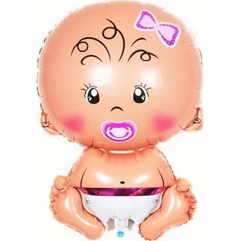 Balónek BALÓNEK MIMINKO GIRL S DUDLÍKEM 74X49 CM