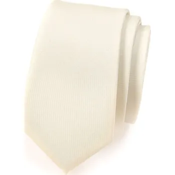 Kravata Avantgard Kravata SLIM smetanová mat 551-7022