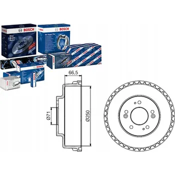 Brzdový buben Bosch 0 986 477 228 Brzdový buben