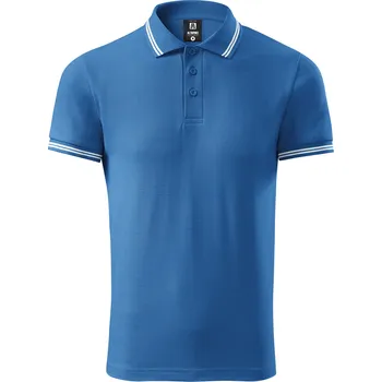 Pánské tričko Pánské triko s límečkem ALTISPORT NoPrint NP/ALM912 AZUROVĚ MODRÁ XXXL