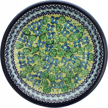 Talíř Mělký jídelní talíř Bolesławiec 24,5 cm