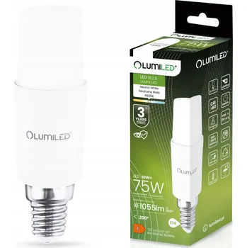 Žárovka LED žárovka E14 Trubková T37 10W (odpovídá 75W) 1055lm 4000K Neutrální bílá 200° LUMILED