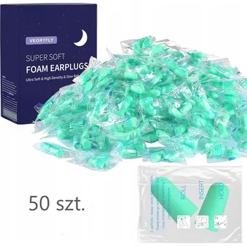 Špunt do uší Špunty do uší, protihlukové zátkové chrániče sluchu 38 dB SNR VeoryFly GREEN 50 Ks.