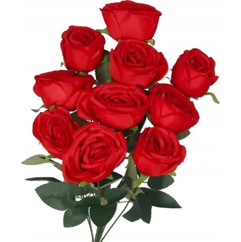 umělá květina RŮŽE V KYTICI UMĚLÉ KVĚTINY JAKO ŽIVÉ 50 CM VELKÁ KYTICE HUSTÁ