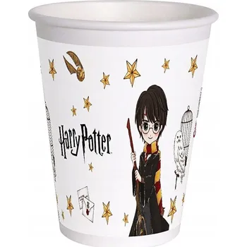 Party nádobí Papírové Kelímky Harry Potter, 8 kusů 255 ml, narozeninové