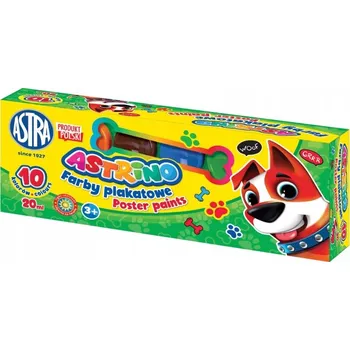 Vodová barva Plakátové barvy Astra 10 ks x 20 ml