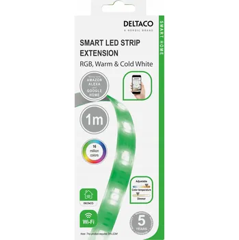 LED páska DELTACO HOME SMART Inteligentní LED pásek WiFi RGB 1m - rozšíření SH-LS3M