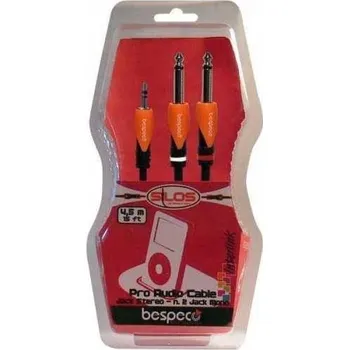 Audio kabel Kabel jack 3,5 mm – jack 6,3 mm Bespeco 5 m