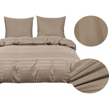 Povlečení Damaškové Sada povlečení 200x220 + 2 polštáře | Béžové Hotelové povlečení