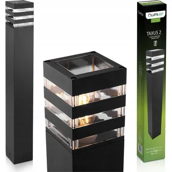 Venkovní osvětlení Zahradní lampa sloupek venkovní stojací E27 LED TAXUS 2 60cm LUMILED