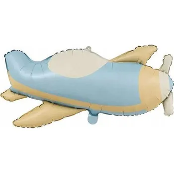 Balónek FÓLIOVÝ BALÓNEK LETADLO PASTELOVÉ 78X42 CM.