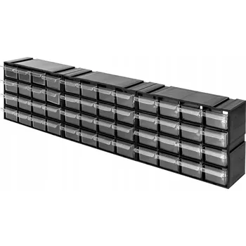 Úložný box Úložné boxy do garáže, organizér, 48 ks