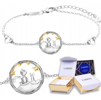 Náramek Stříbrný náramek Larezo Malý Princ ryzost 925 se zirkonem, 19,00 cm