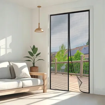 Síť proti hmyzu MOSKYTIÉRA 120 x 220 cm NA DVEŘE, SÍŤKA PROTI KOMÁRŮM A HMYZU NA DVEŘE