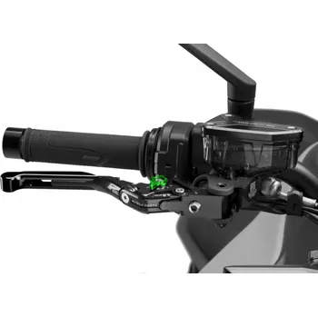 Páčka brzdy bez adaptéru 4.0 414NNV rozšiřitelná skládací černá/zelená