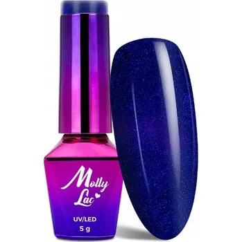 Lak na nehty Hybridní lak barevný lak Molly Lac Magic Night 5 ml
