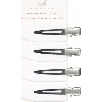 MANY BEAUTY Sponky do vlasů - 4 kusy - Bílé