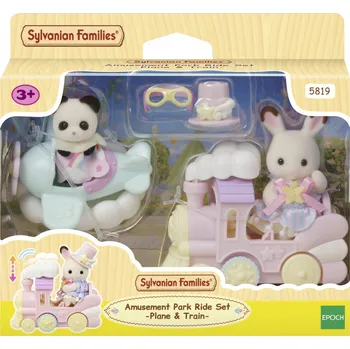 Figurka Sylvanian Families ZÁBAVNÉ VOZIDLA v Zábavním Parku sada s Figurkami