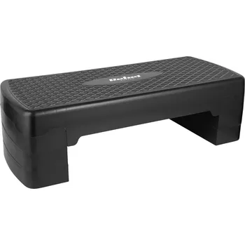 Aerobic step Step pro aerobik fitness 3 úrovně 68 cm černý Rebel stepper plošina schůdek
