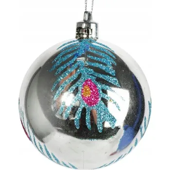 Vánoční dekorace Vánoční Koule zdobená vánoční koule 7 cm 1 ks